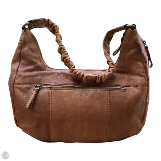 Handbag Leather By Clothes Mentor, Size: Medium