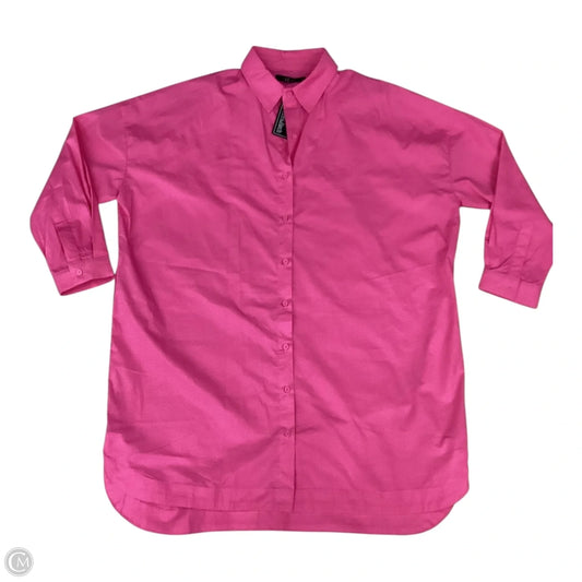 Dress Casual Midi By Clothes Mentor In Pink, Size: L