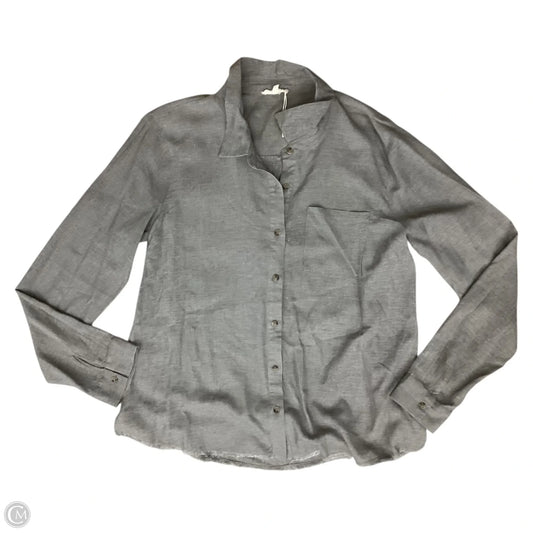Top Long Sleeve By Mystree In Grey, Size: L