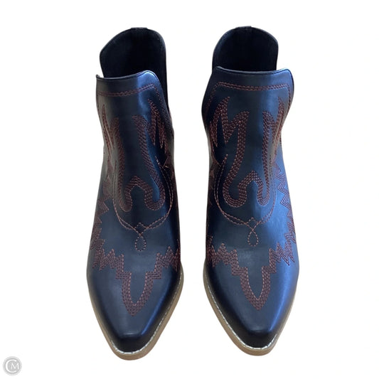 Boots Western By Clothes Mentor In Black & Red, Size: 10