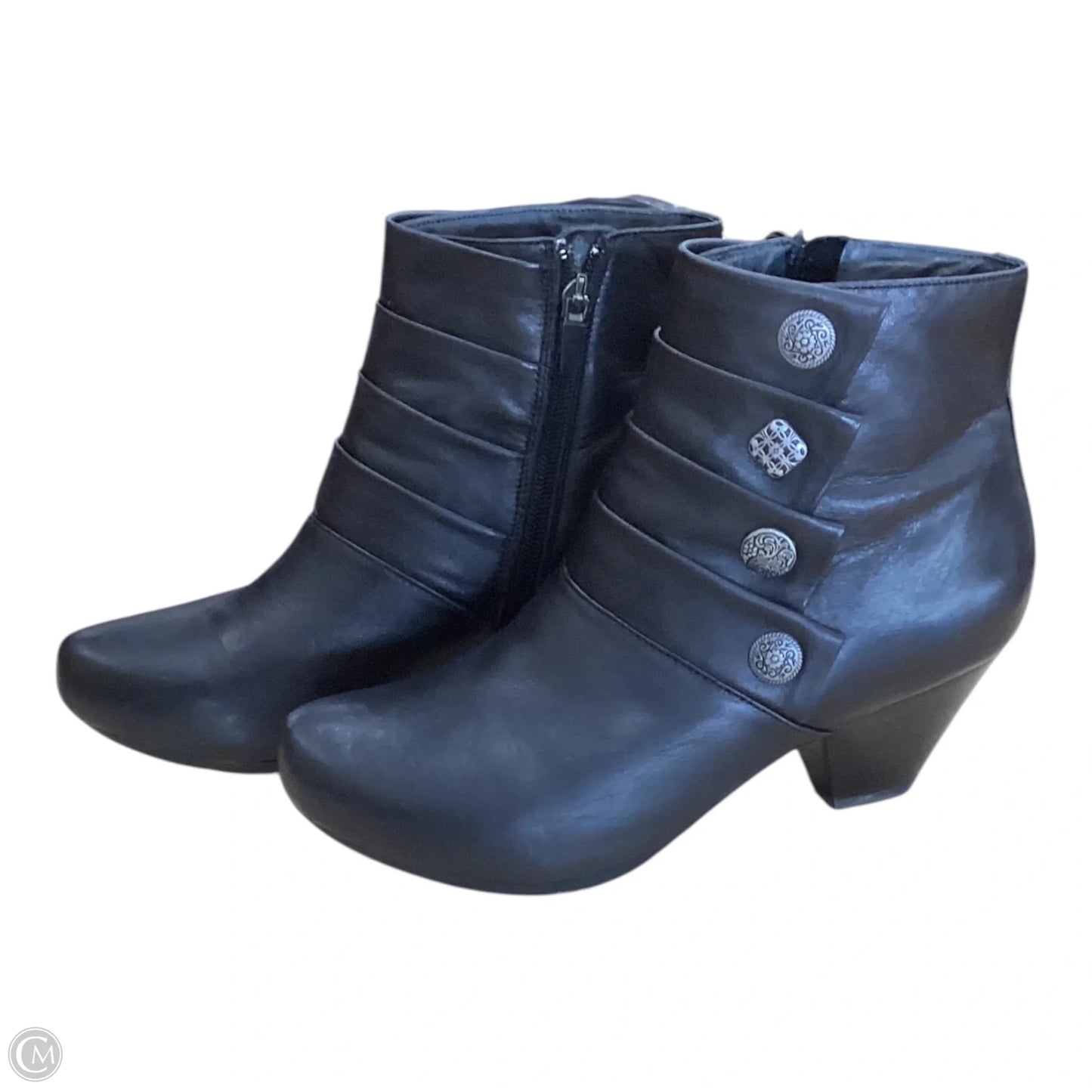 Boots Ankle Heels By Dansko In Black, Size: 8