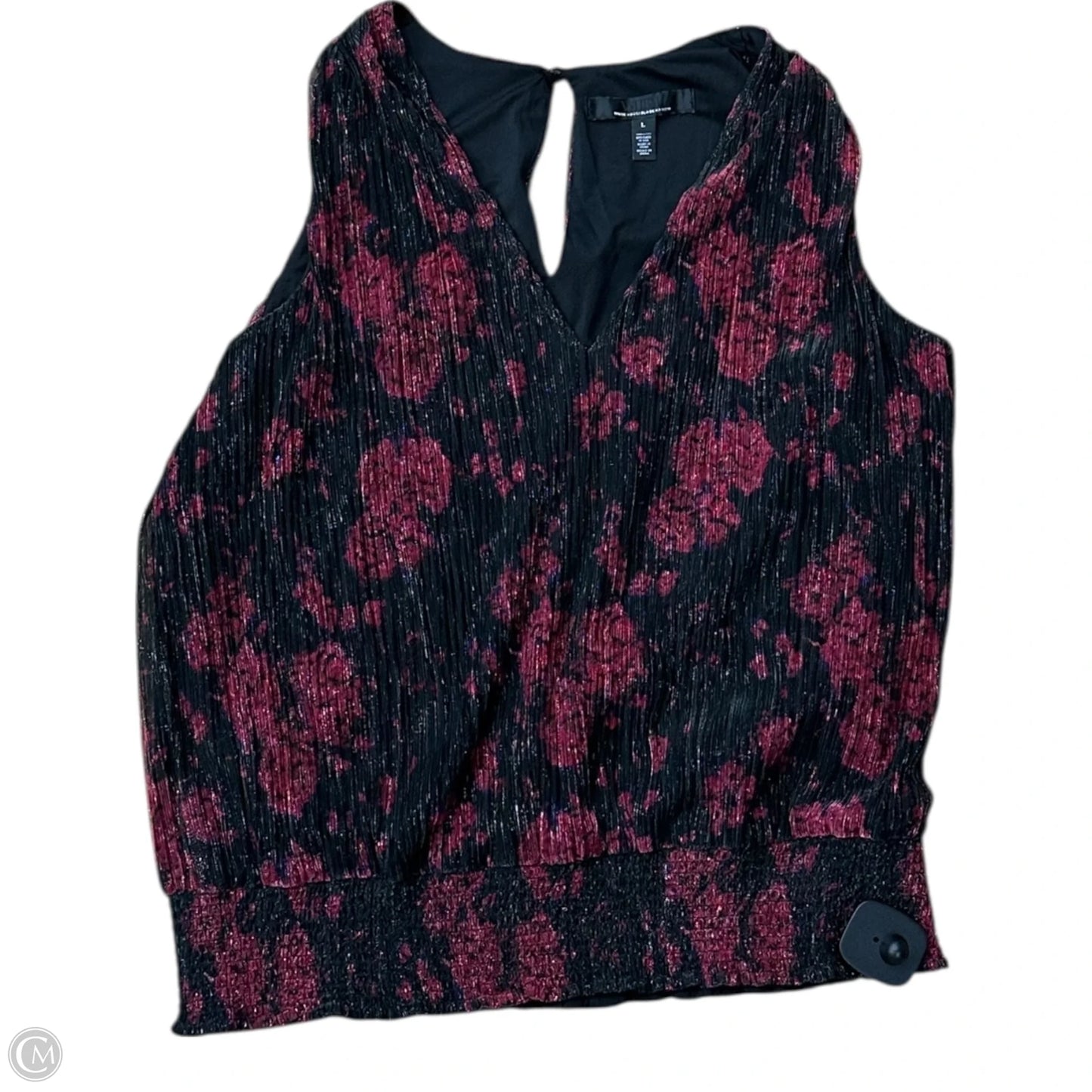 Top Sleeveless By White House Black Market In Floral Print, Size: L