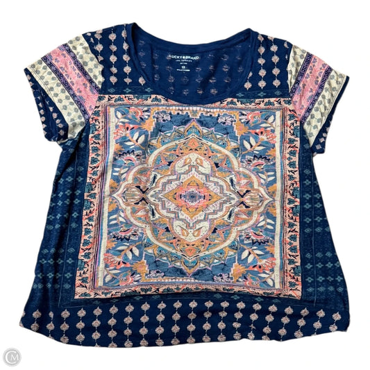 Top Sleeveless By Lucky Brand In Blue, Size: 1x