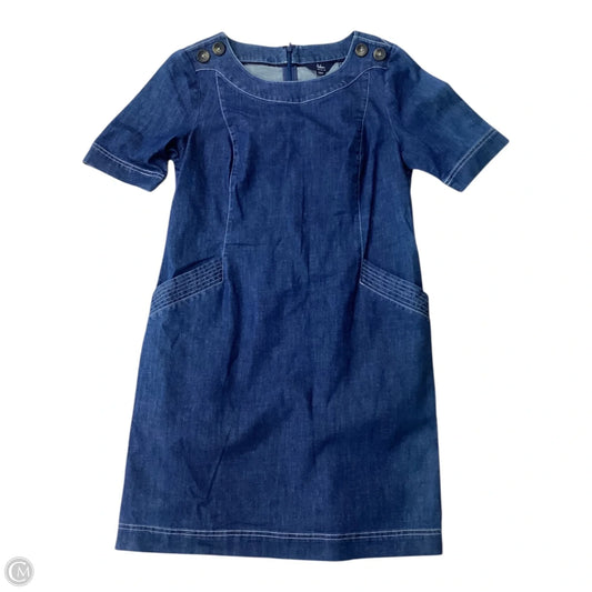Dress Casual Midi By Boden In Blue Denim, Size: S