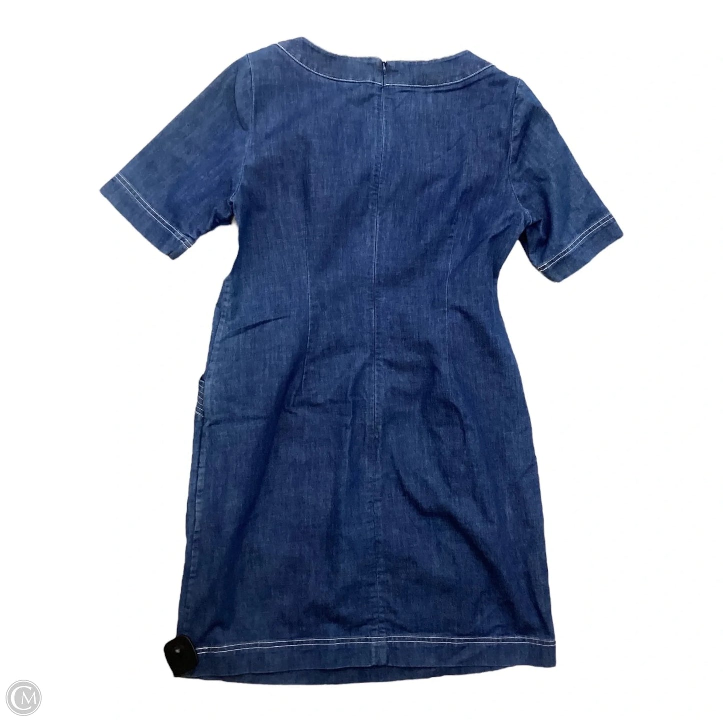 Dress Casual Midi By Boden In Blue Denim, Size: S