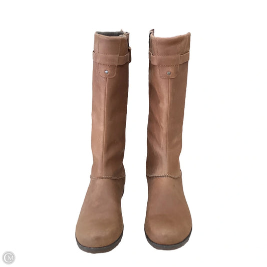 Boots Leather By Eddie Bauer In Brown, Size: 10
