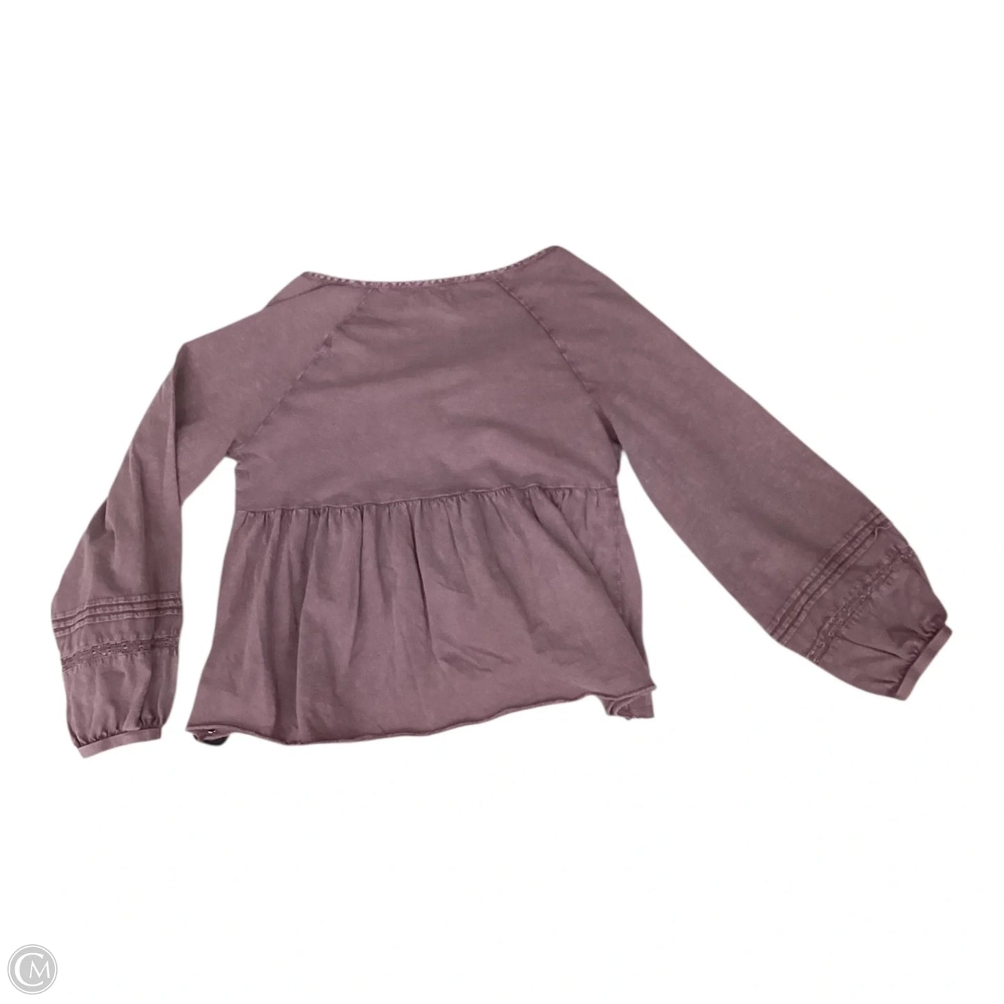 Top Long Sleeve By Lucky Brand In Mauve, Size: Xs
