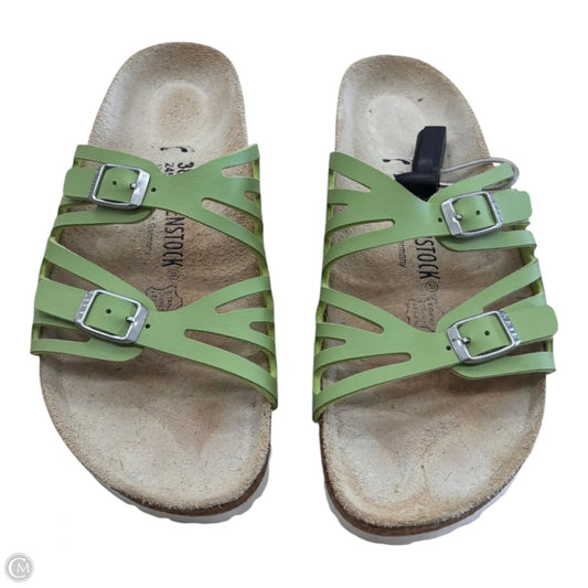 Sandals Flip Flops By Birkenstock In Green, Size: 7