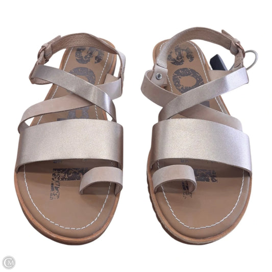 Sandals Flats By Sorel In Gold, Size: 8