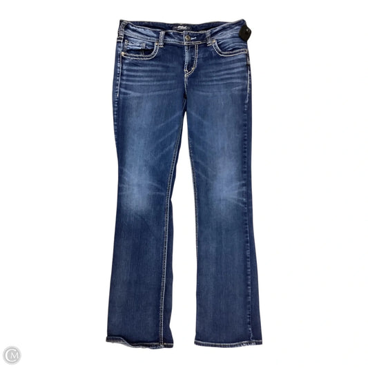 Jeans Boot Cut By Silver In Blue, Size: 10