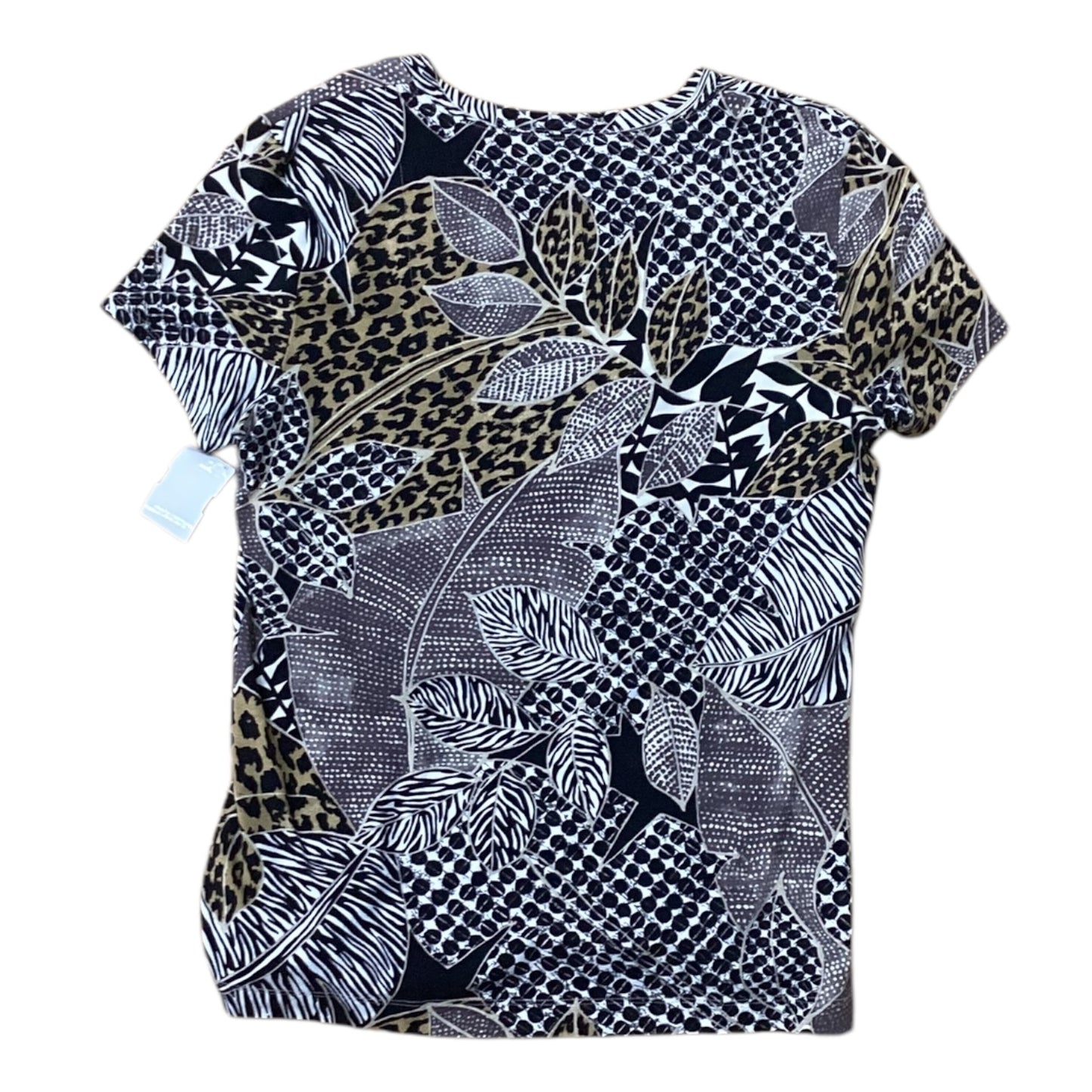 Top Short Sleeve By Chicos In Animal Print, Size: 1