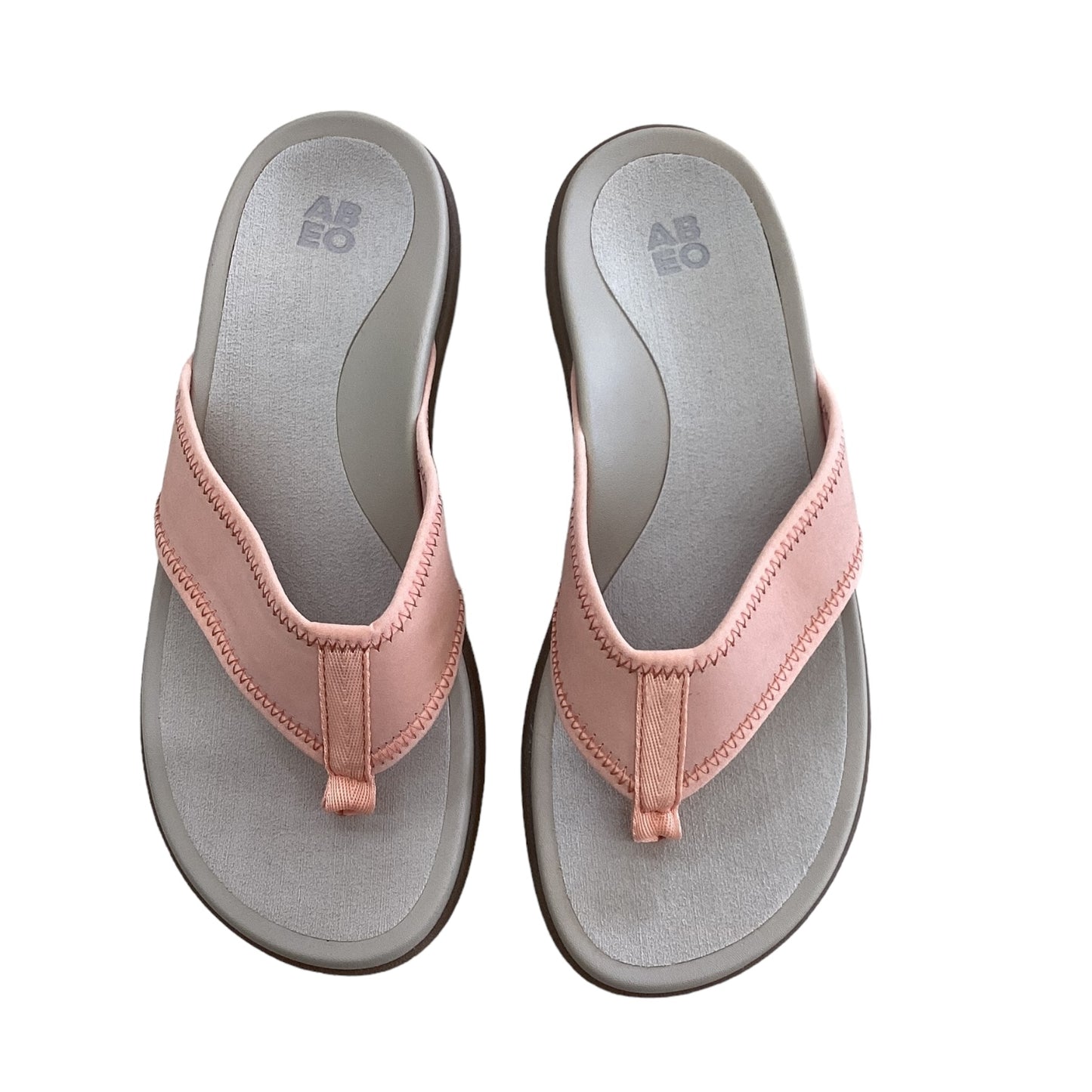 Sandals Flip Flops By Abeo In Peach, Size: 8