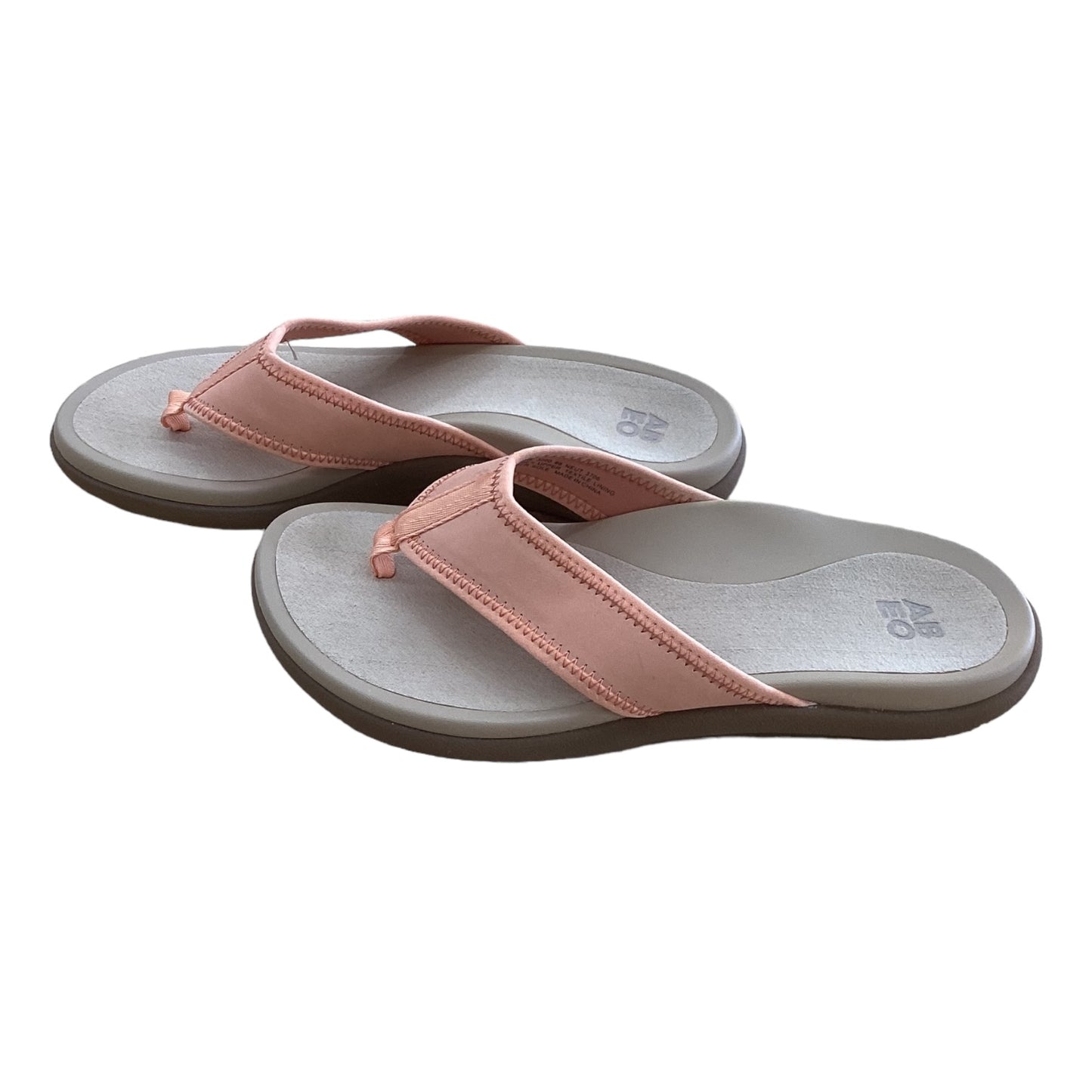 Sandals Flip Flops By Abeo In Peach, Size: 8