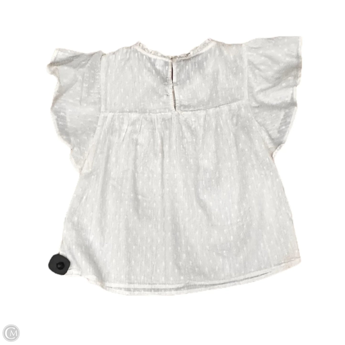 Top Short Sleeve By Old Navy In Cream, Size: S