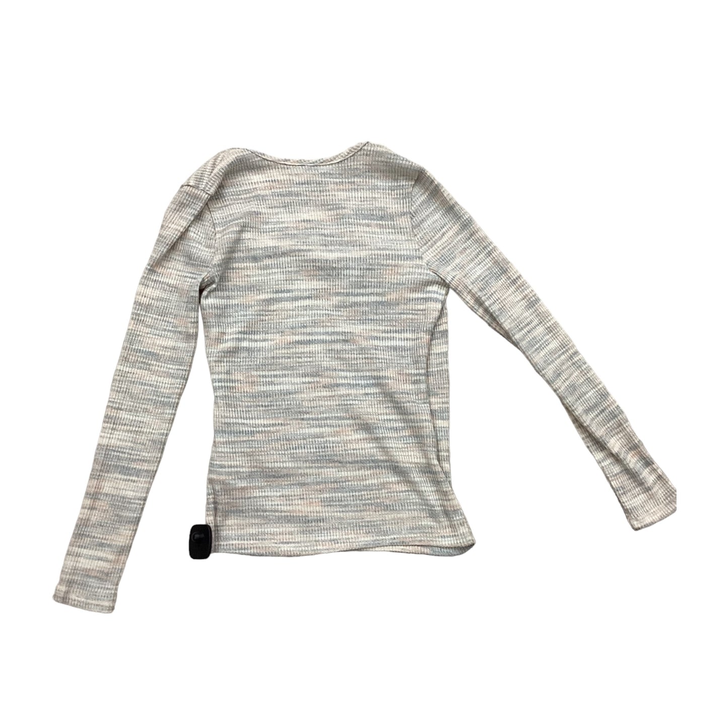 Top Long Sleeve Designer By Madewell In Blue & Pink, Size: S