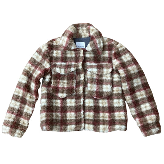 Jacket Designer By Avec Les Filles In Plaid Pattern, Size: S