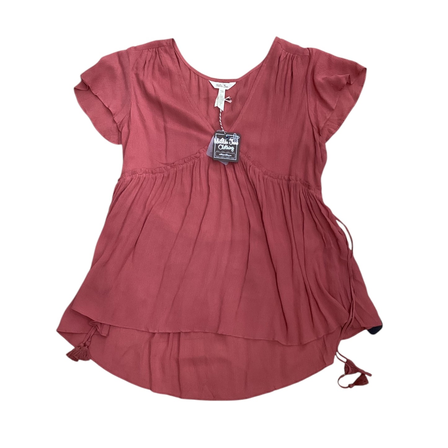 Top Sleeveless Designer By Matilda Jane In Mauve, Size: M