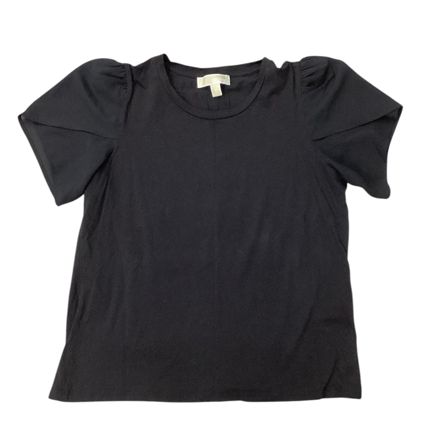 Top Short Sleeve Designer By Michael Kors In Black, Size: Xl