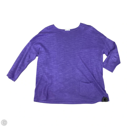 Top Long Sleeve By J. Jill In Purple, Size: S