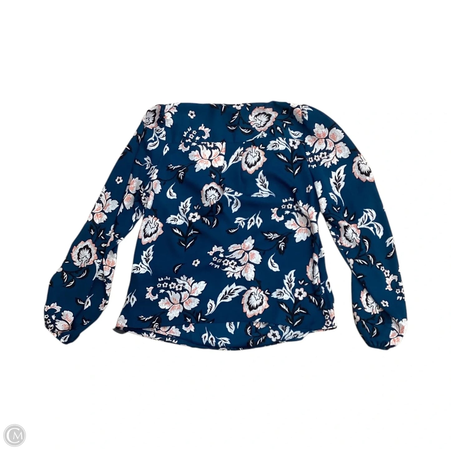 Blouse Long Sleeve By White House Black Market In Floral Print, Size: S