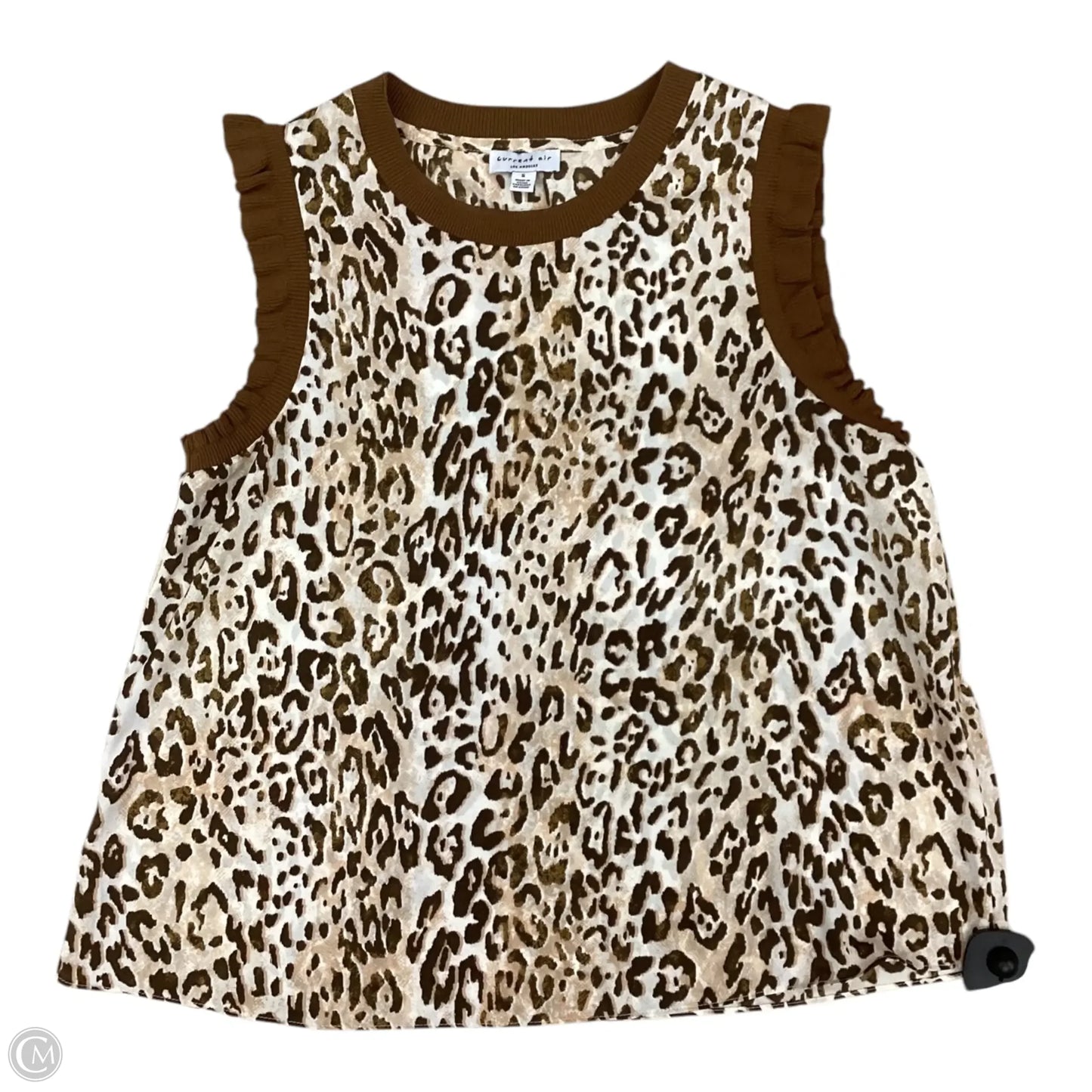 Top Sleeveless By Current Air In Animal Print, Size: S