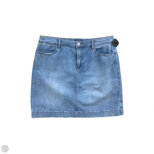 Skirt Mini & Short By Talbots In Blue Denim, Size: 12