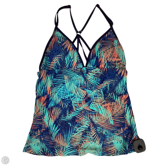 Swimsuit Top By Lole In Blue & Green, Size: M