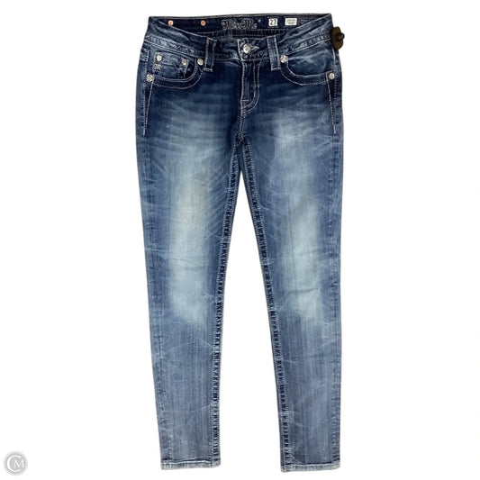 Jeans Skinny By Miss Me In Blue Denim, Size: 4