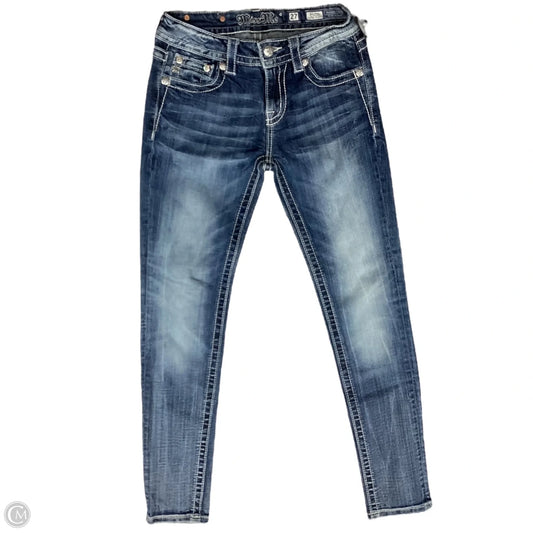 Jeans Skinny By Miss Me In Blue Denim, Size: 4