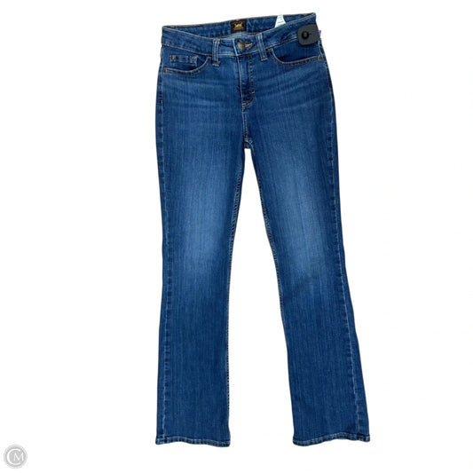 Jeans Boot Cut By Lee In Blue Denim, Size: 4