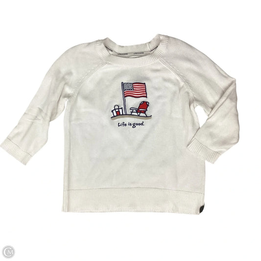 Sweater By Life Is Good In Cream, Size: L