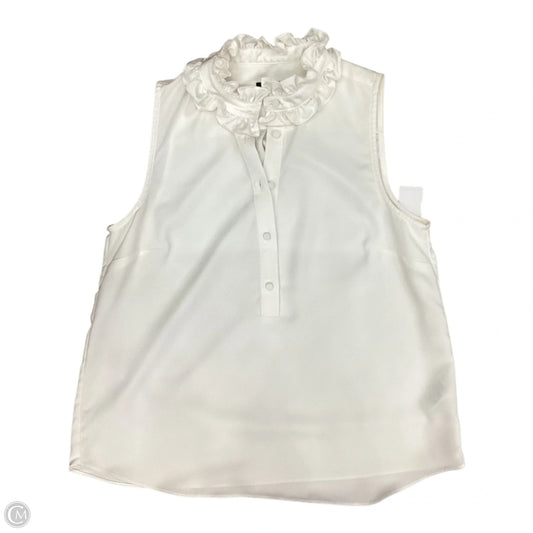 Top Sleeveless By J. Crew In Cream, Size: M