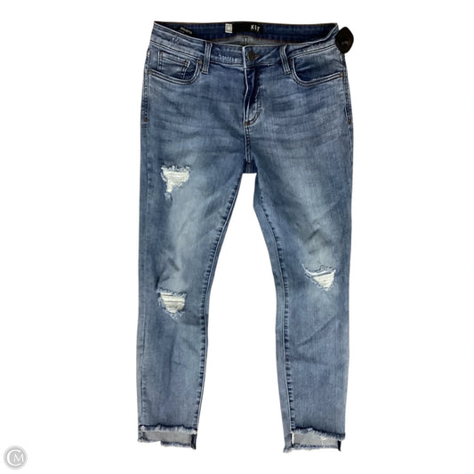 Jeans Skinny By Kut In Blue Denim, Size: 10
