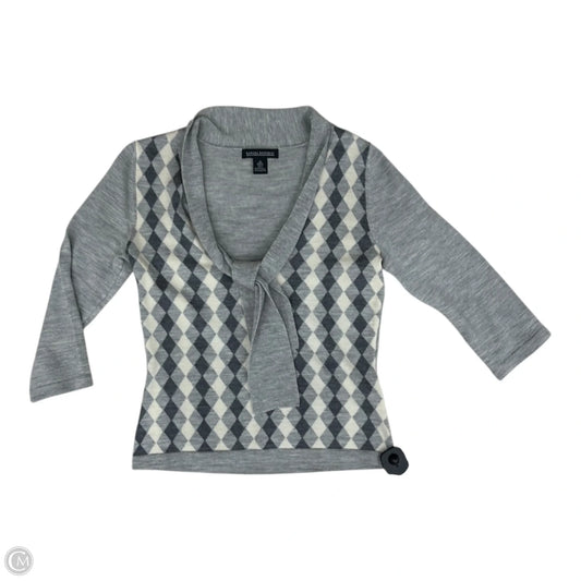 Sweater By Banana Republic In Cream & Grey, Size: M