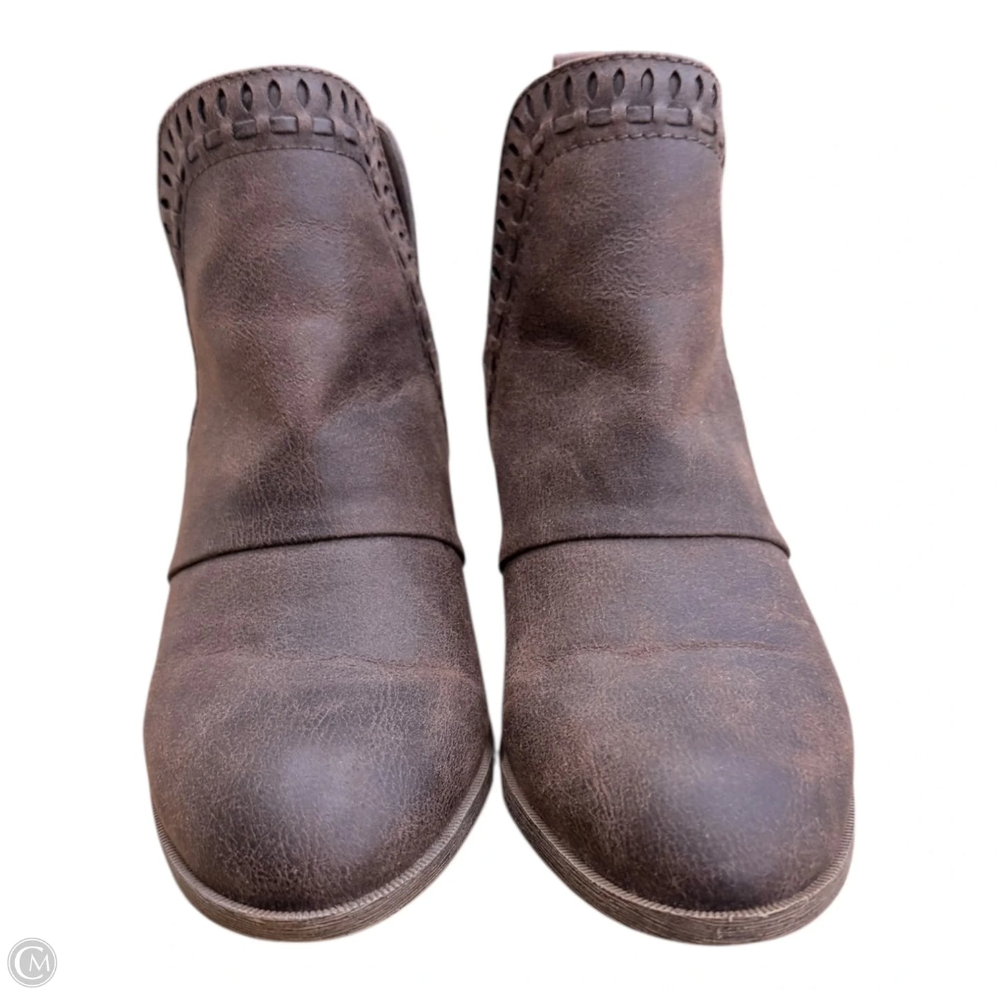 Boots Ankle Heels By Rock And Candy In Brown, Size: 6.5