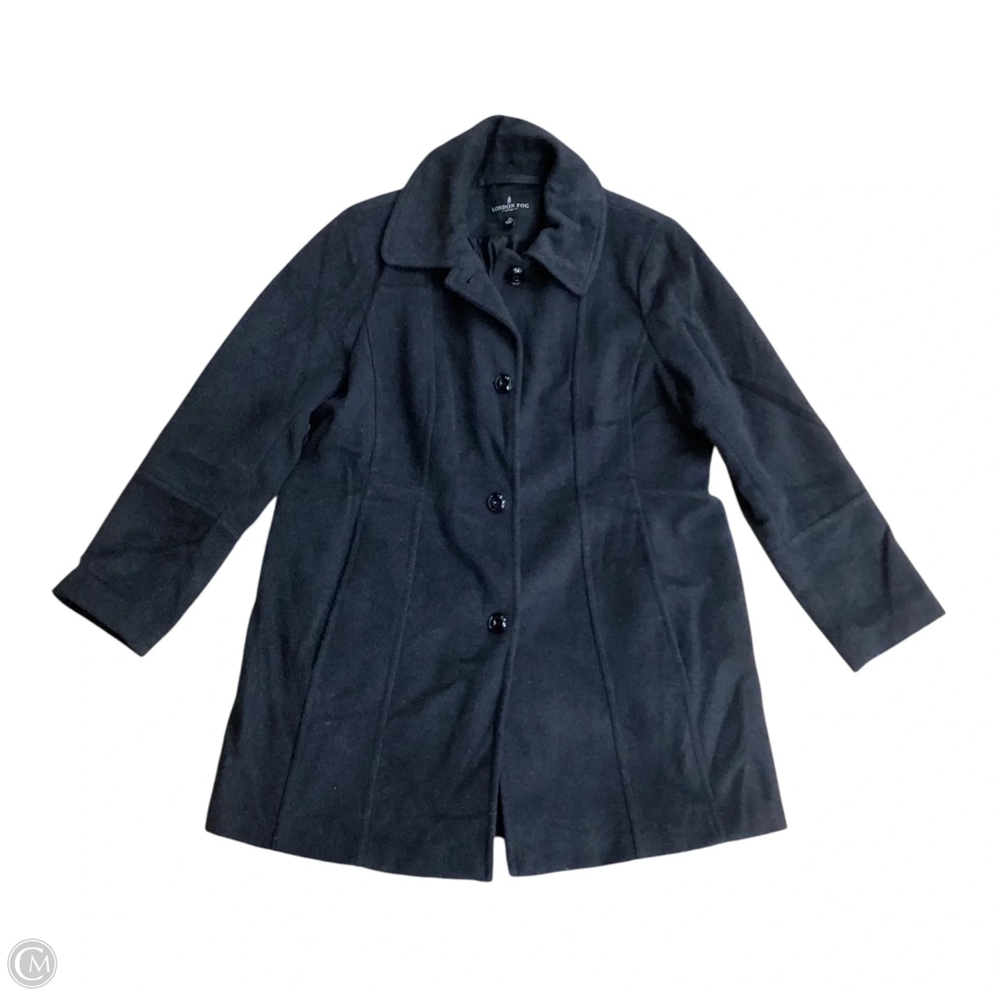 Coat Wool By London Fog In Grey, Size: Xl