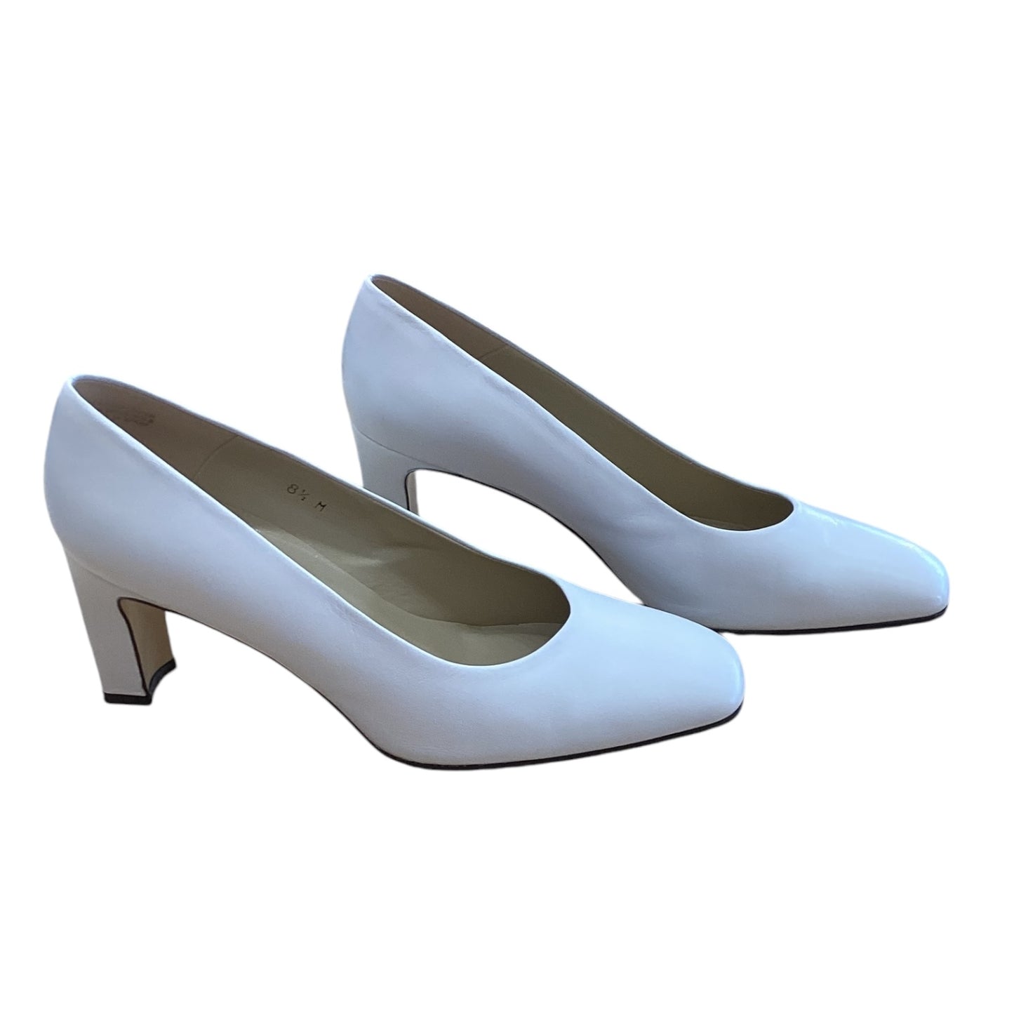 Shoes Heels Block By Etienne Aigner In White, Size: 8.5