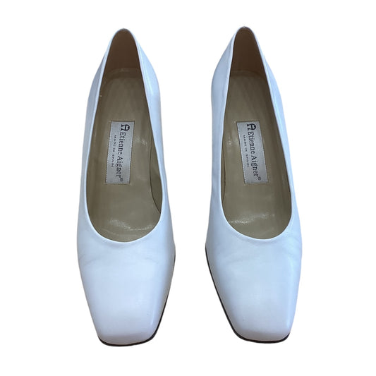 Shoes Heels Block By Etienne Aigner In White, Size: 8.5