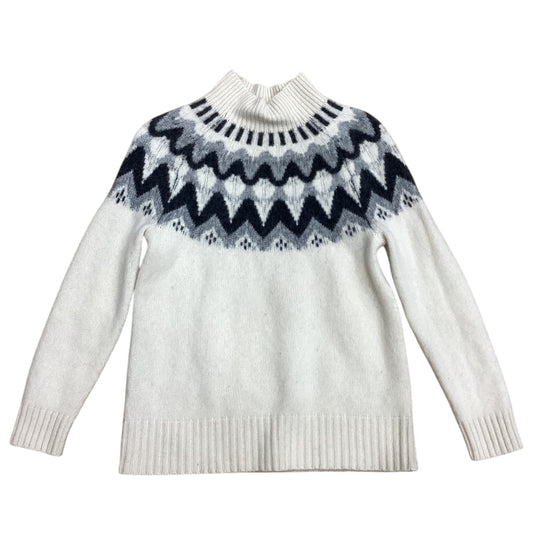 Sweater By J. Crew In Cream & Grey, Size: S