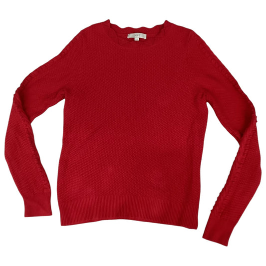 Sweater By Loft In Red, Size: L