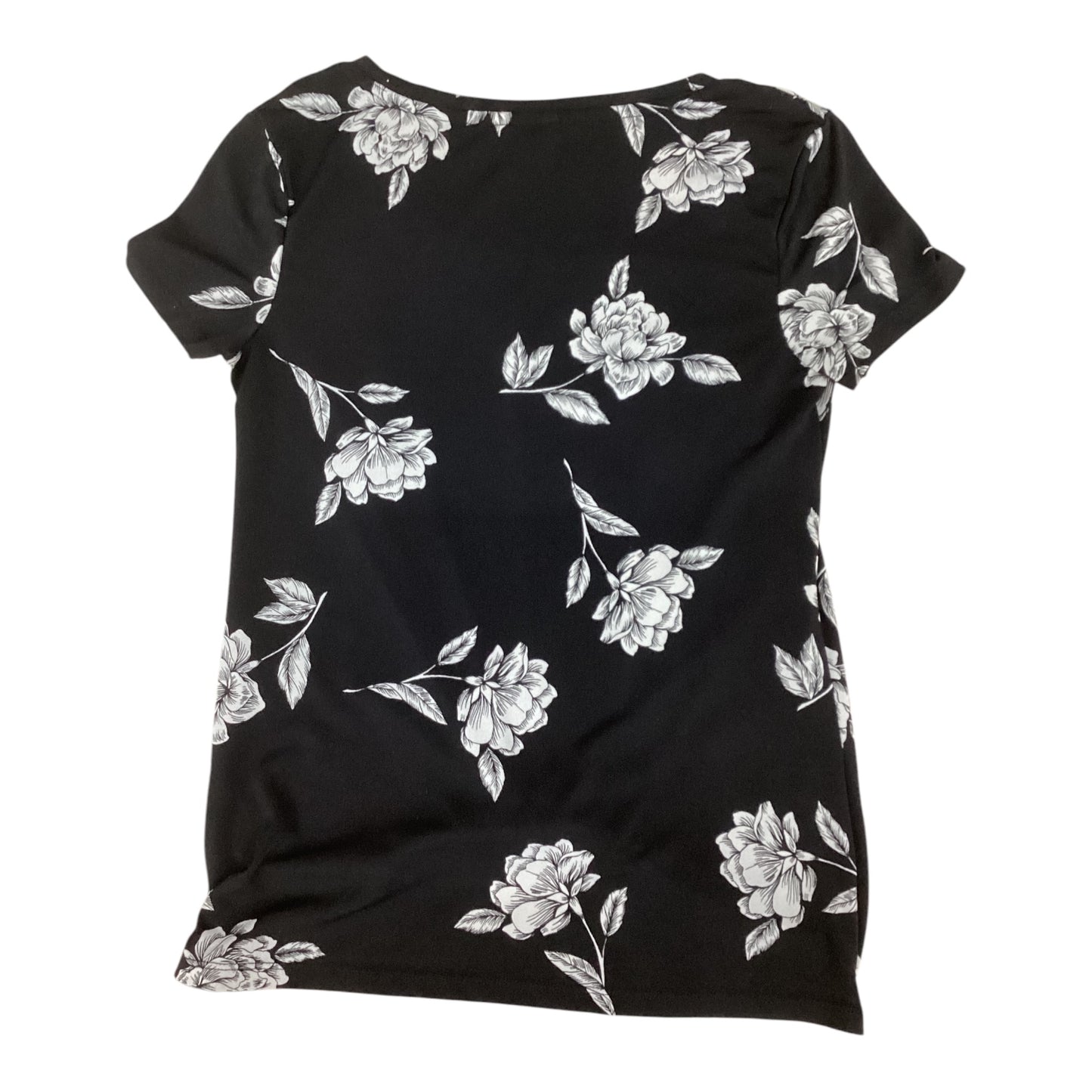 Top Short Sleeve By Candies In Black & White, Size: Xs