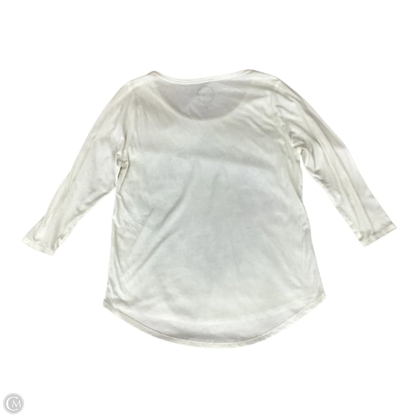 Top 3/4 Sleeve By Lucky Brand In Cream, Size: Xl
