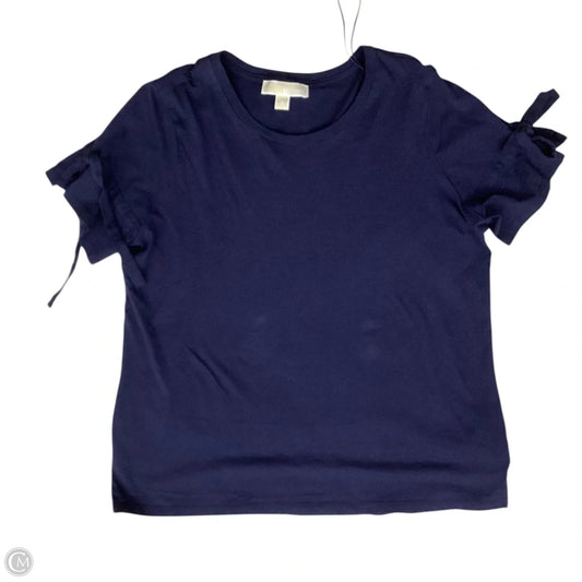 Top Short Sleeve By Michael By Michael Kors In Blue, Size: Xl