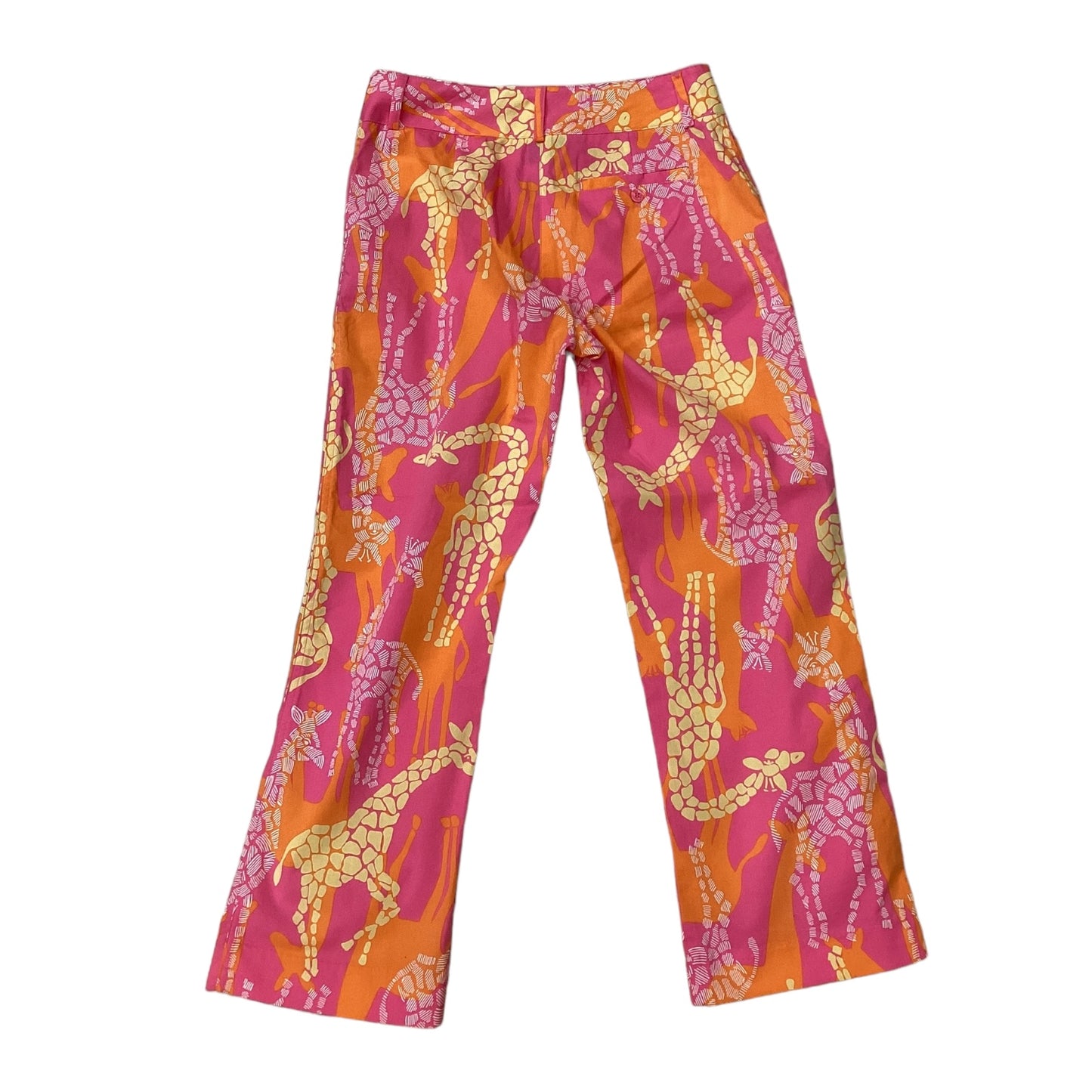 Pants Cropped By Lilly Pulitzer In Orange & Pink, Size: 0