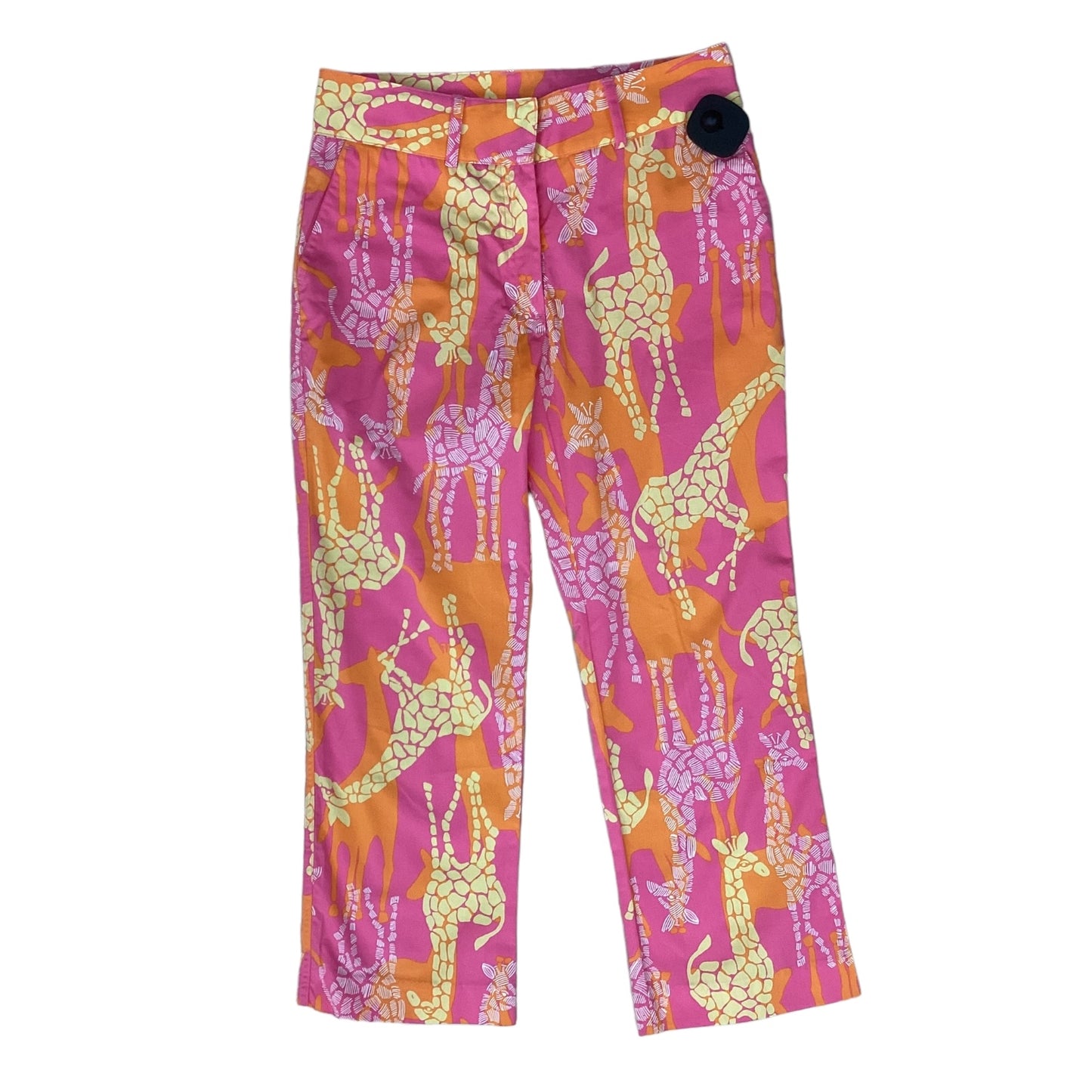 Pants Cropped By Lilly Pulitzer In Orange & Pink, Size: 0