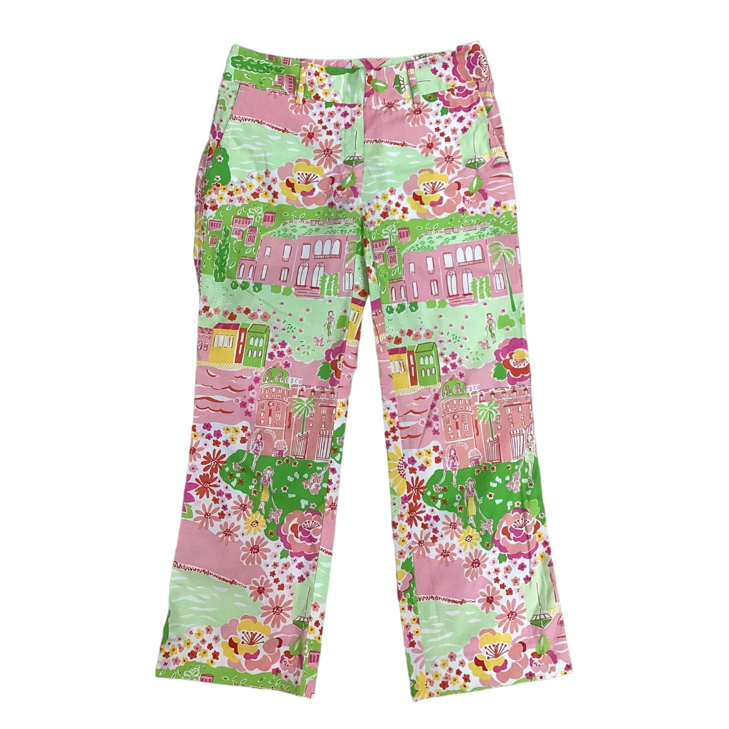 Pants Cropped By Lilly Pulitzer In Floral Print, Size: 0