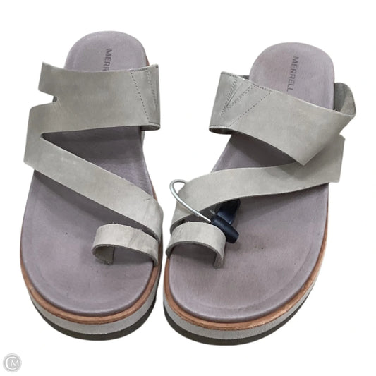 Sandals Flats By Merrell In Brown, Size: 10