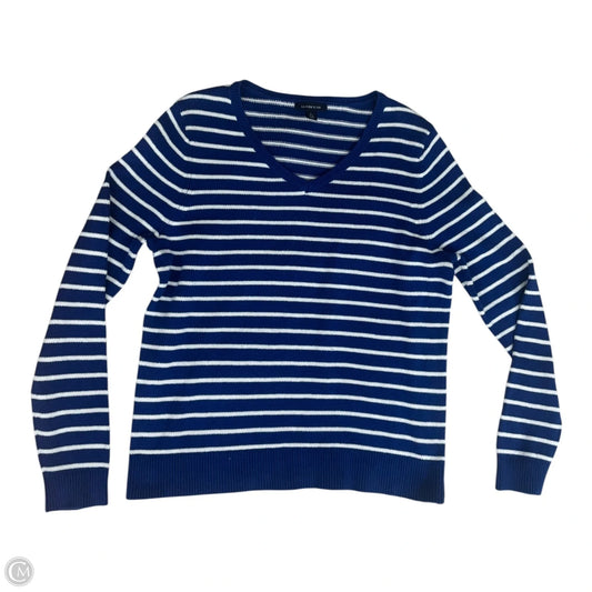 Sweater By Lands End In Striped Pattern, Size: L