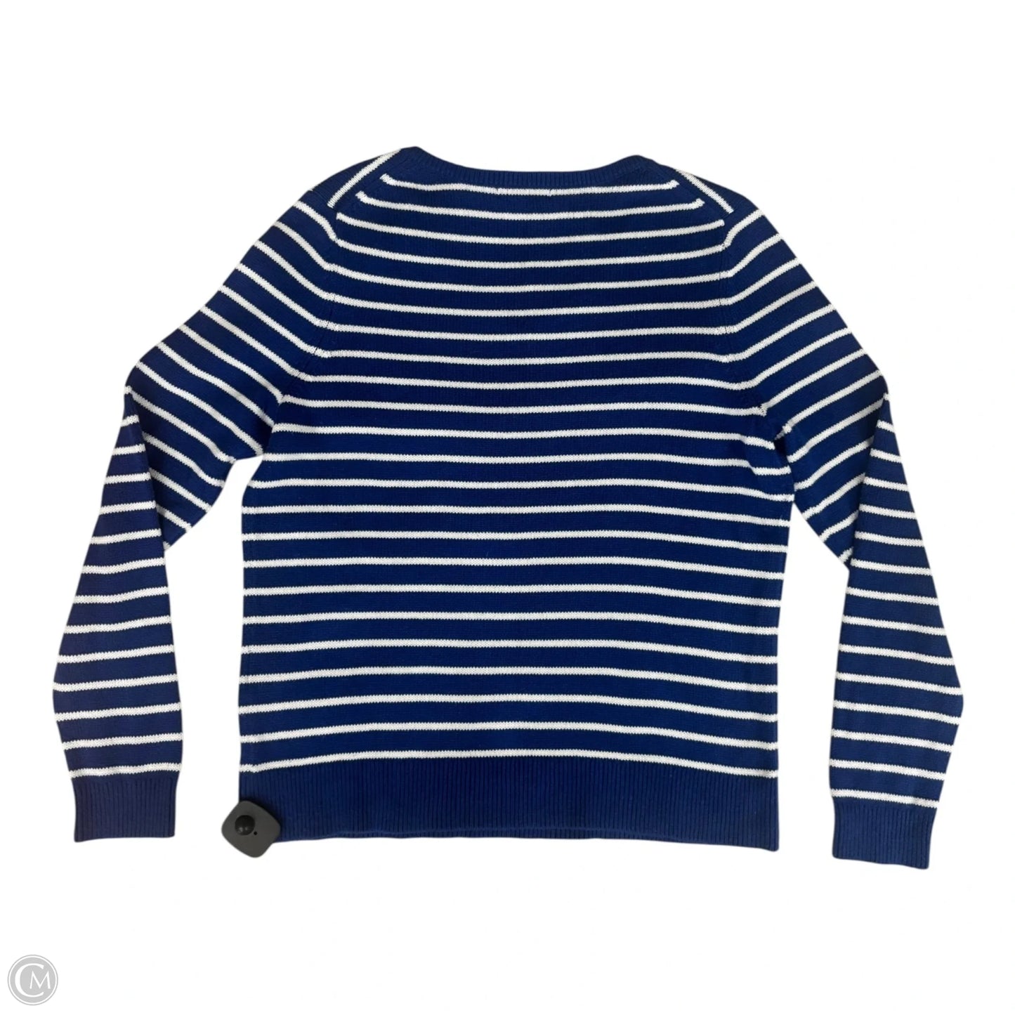 Sweater By Lands End In Striped Pattern, Size: L