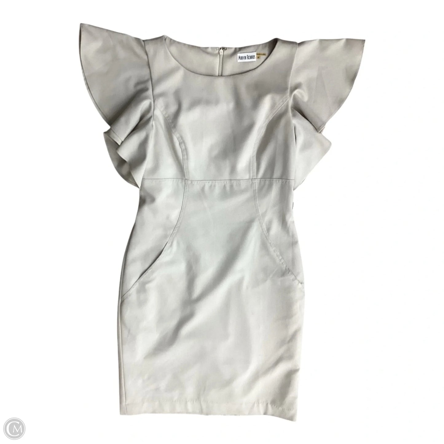 Dress Casual Short By Marvin Richards In Cream, Size: S